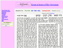 Tablet Screenshot of dafyomi.org